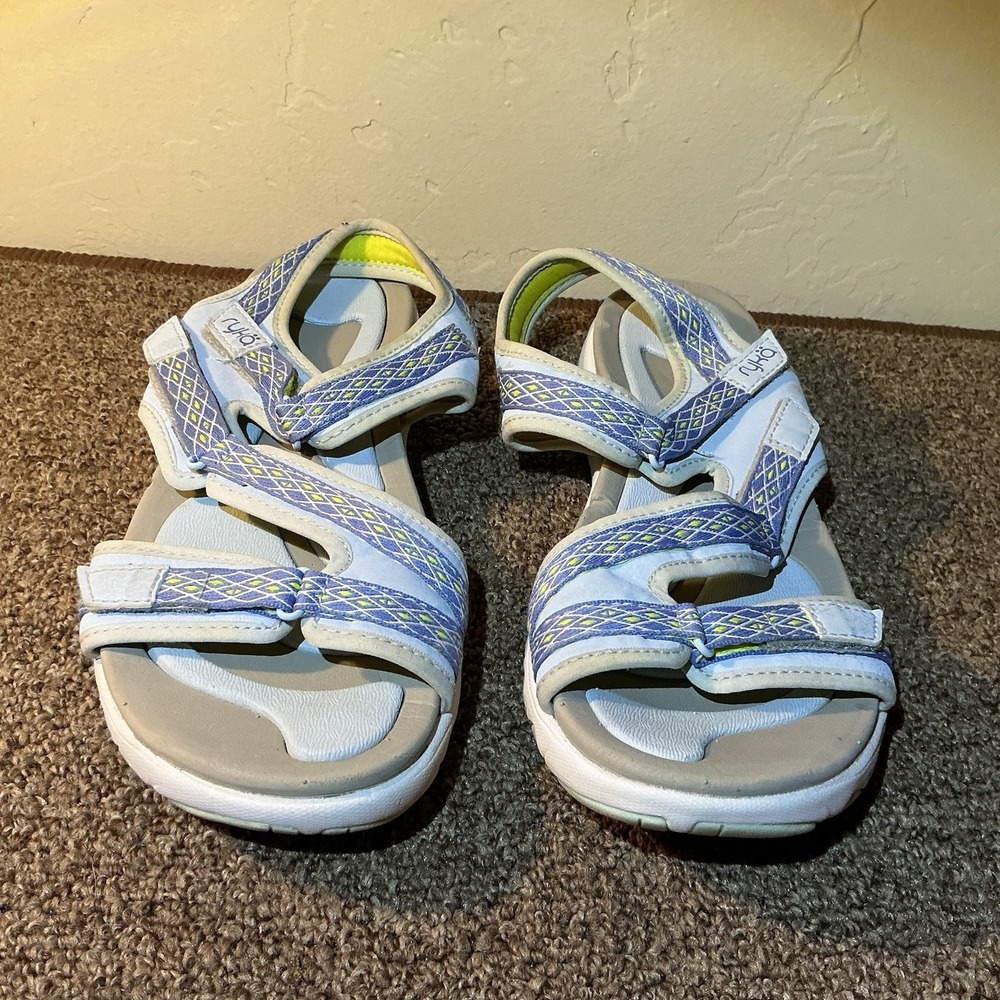 Ryka Go Get Adjustable Sport Sandals Blue US 8 EU 38